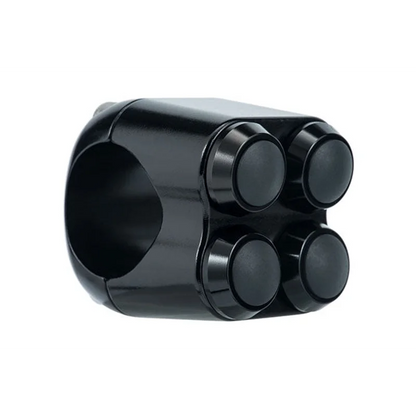 Handlebar Momentary Switch - Four Button - 25mm (1") / Black
