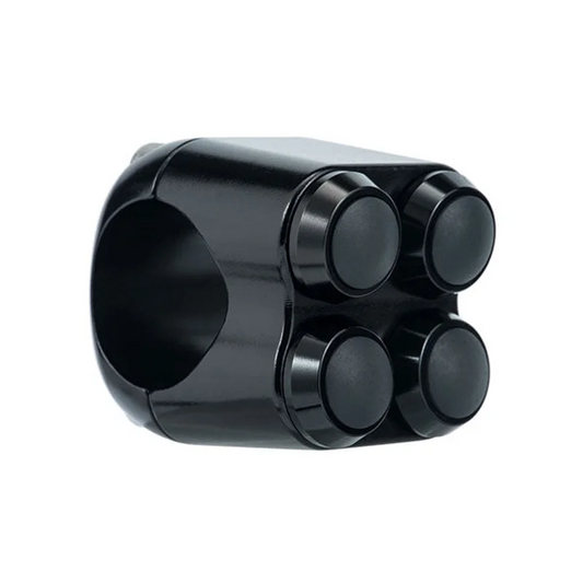 Handlebar Momentary Switch - Four Button - 25mm (1") / Black