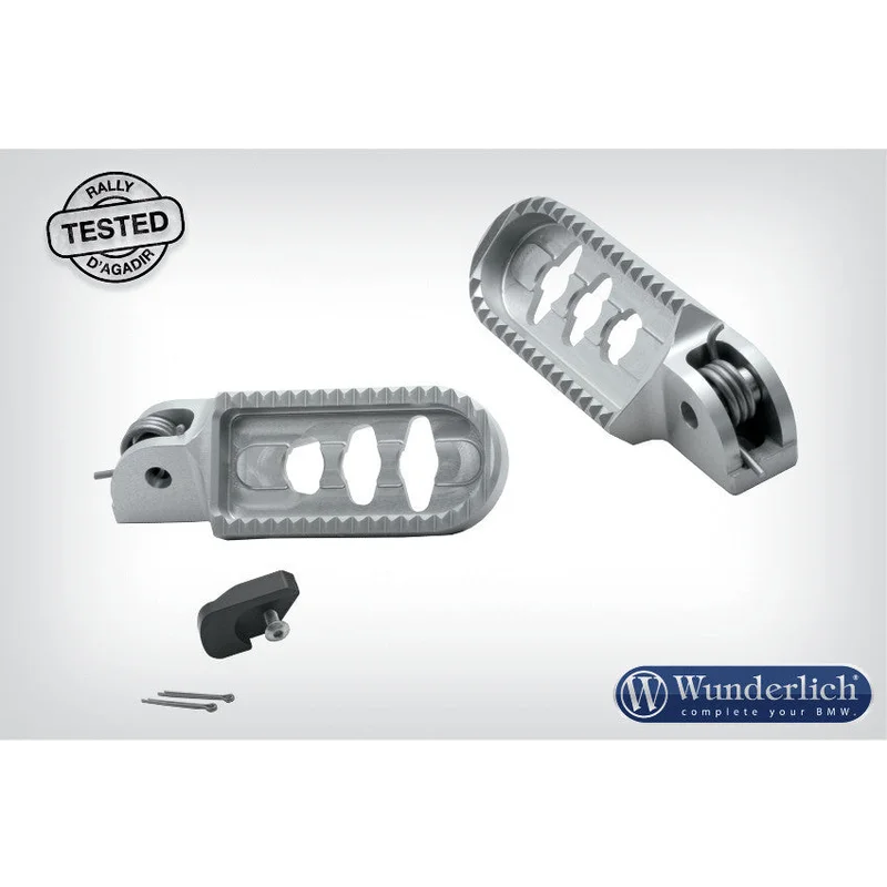 BMW GS Ergonomics - Footpegs (25mm Lowered) - Titanium