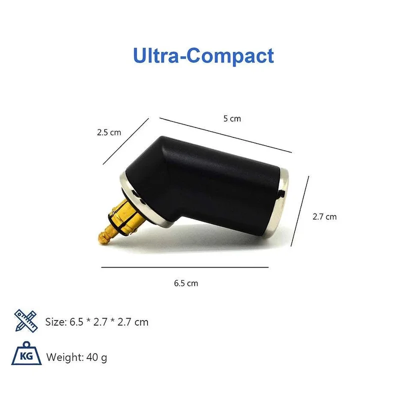 DIN (Hella) to 36W PD USB-C + QC 3.0 (ANGLED) - Short Angled