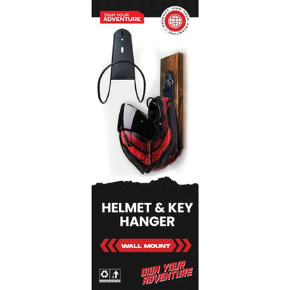 Helmet & Key Wall hanger - Included