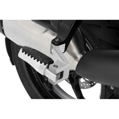 BMW R 1300 GS Ergonomics - Passenger Footrest Lowering Kit - Silver
