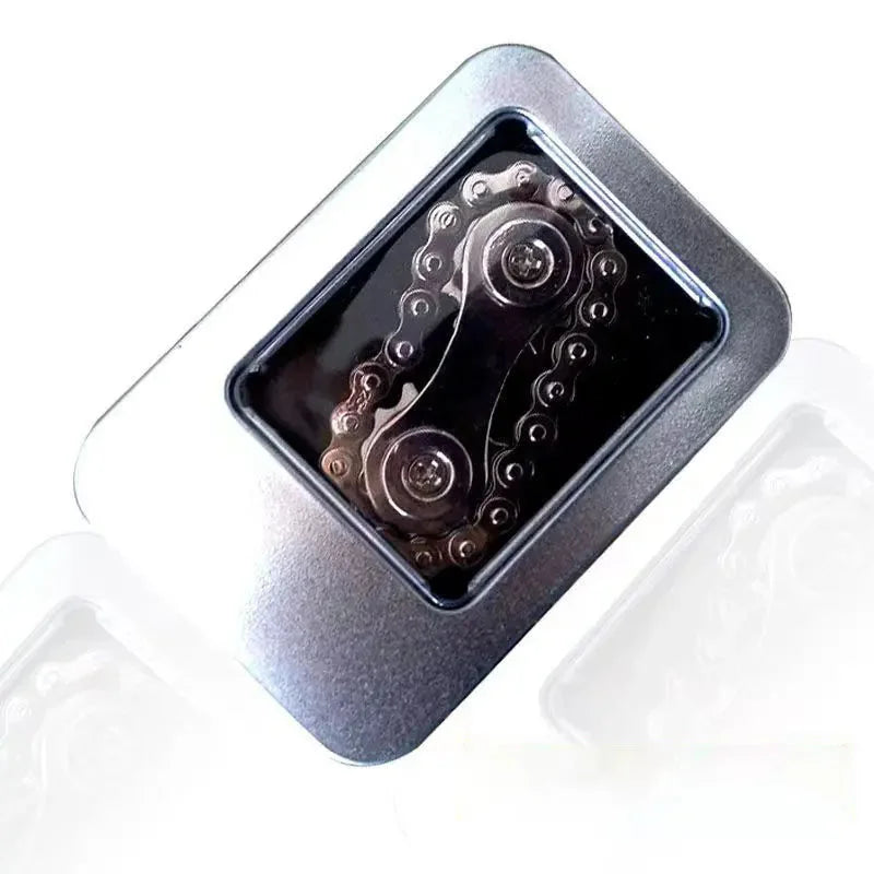 Chain Fingertip Decompression Gyroscope! (Fidget Spinner) - Black