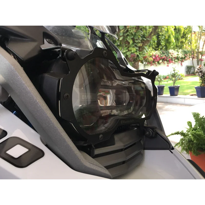 BMW GS Protection - Headlight Guard Foldable (Lexan Clear) - Clear