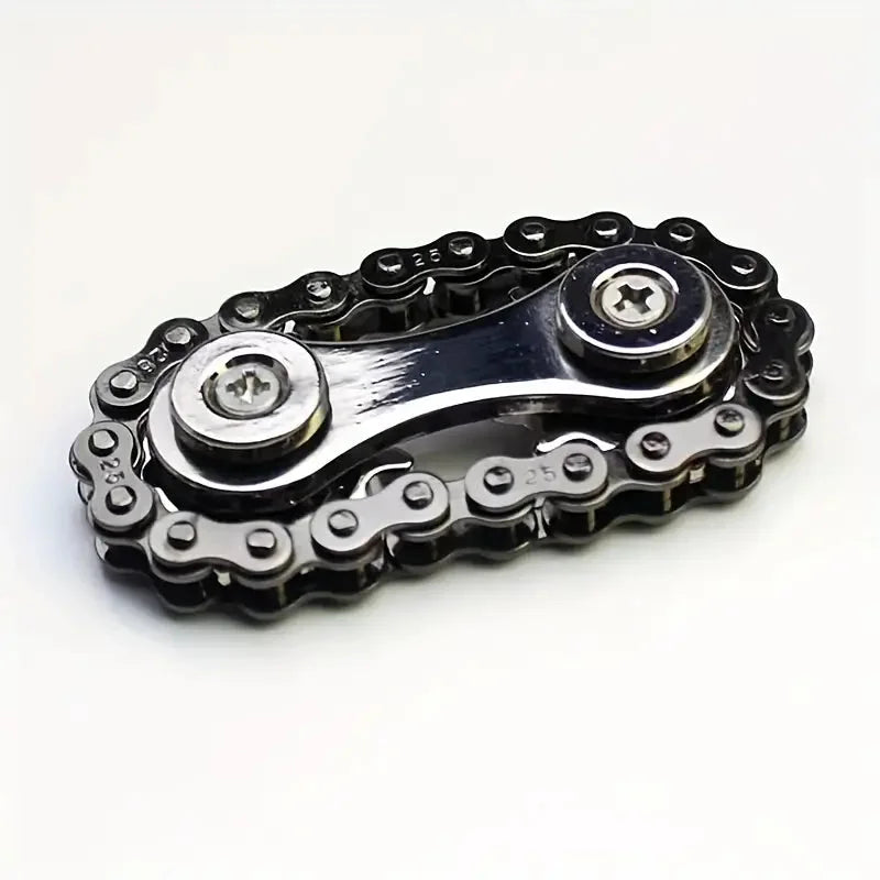 Chain Fingertip Decompression Gyroscope! (Fidget Spinner) - Black