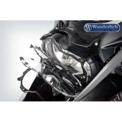 BMW R1200GSA Protection - Headlight Guard Foldable (Lexan Clear) - R1200 GSA 14-18