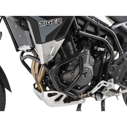 Triumph Tiger 850 & 900 Protection - Guard Engine - White / Steel