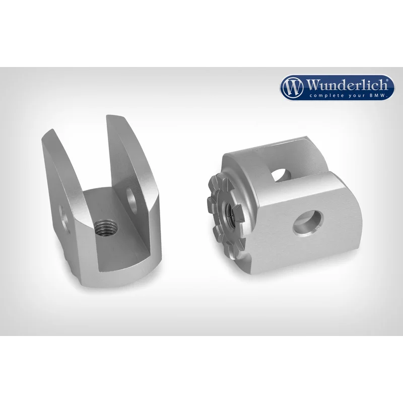 BMW GS Ergonomics - Vario Joint Passenger EVO1 (Pair) - Silver