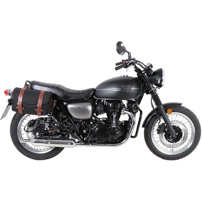 Kawasaki W800 Street/Cafe Side Carrier - C-Bow Soft Bag Carrier - Chrome
