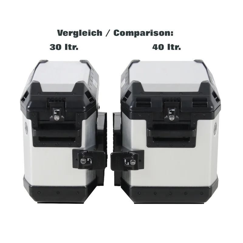 Sidecases 40 Alu Xplorer - Right & Left  Sidecases 2N (1Pair i.e. 42L x 2N) / Black