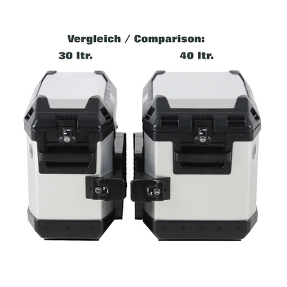 Sidecases 40 Alu Xplorer - Right & Left  Sidecases 2N (1Pair i.e. 42L x 2N) / Black