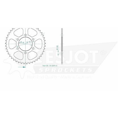 Sprockets Rear (32009 - 48T) - Esjot