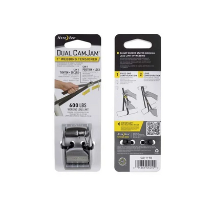 DUAL WEBBING TENSIONER 25MM (1") - CAM JAM