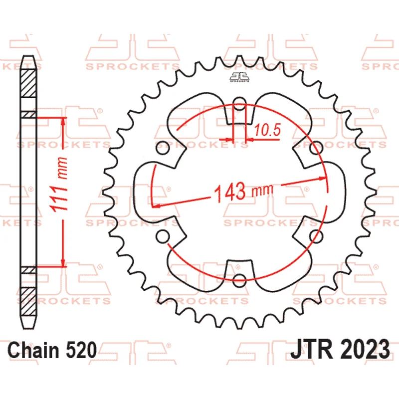 Sprockets Rear (2023- 42T) - JT