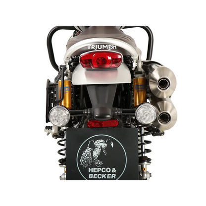 Triumph Scrambler 1200 XE  / XC Carrier - Sidecases 'C-Bow' (Left Side, Black) - 1200 XE