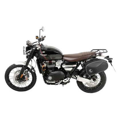 Triumph Scrambler 1200 XE  / XC Carrier - Sidecases 'C-Bow' (Left Side, Black) - 1200 XE