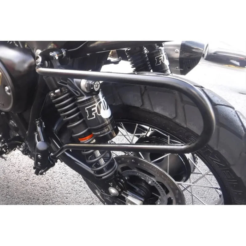 Triumph T100/T120/Street Twin Pannier/Luggage Rails - LHS Only - Black