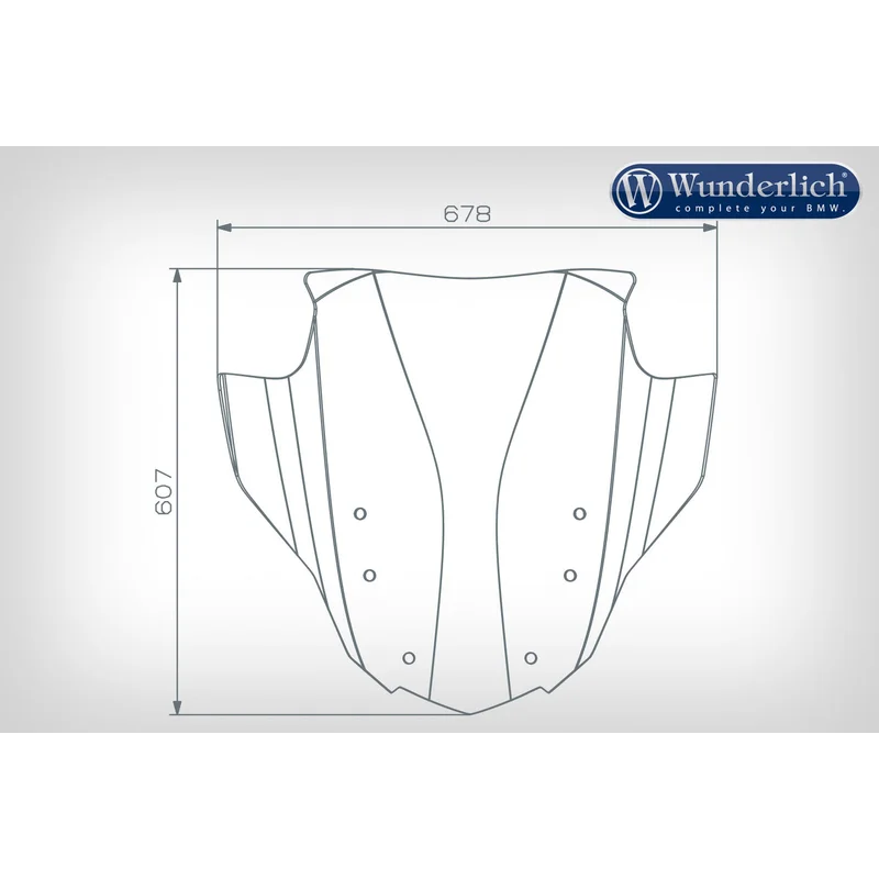 BMW K 1600 All Screen - Windscreen Marathon - Smoked Grey