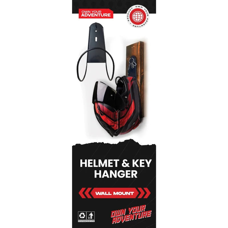 Helmet & Key Wall hanger - Not Included