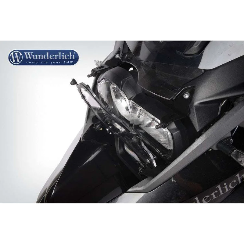 BMW R1200GSA Protection - Headlight Guard Foldable (Lexan Clear) - R1200 GSA 14-18