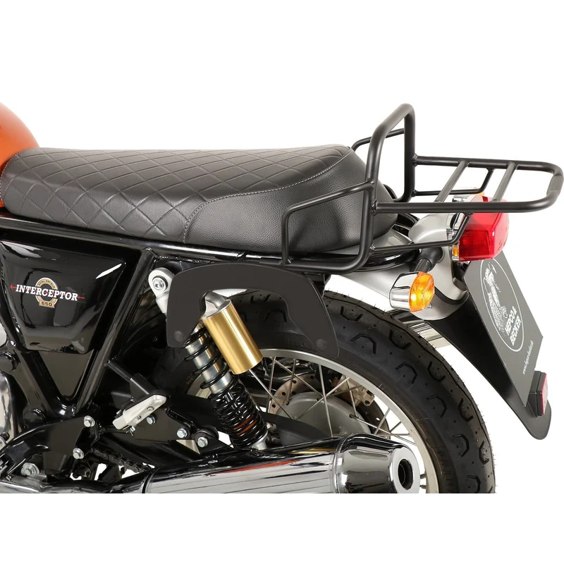 Royal Enfield Interceptor Carrier Sidecases - C-Bow - Chrome