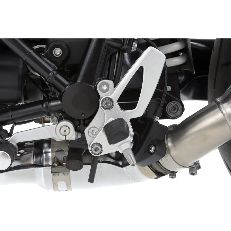 BMW R Nine T Ergonomics - Footrest Lowering Kit - Silver