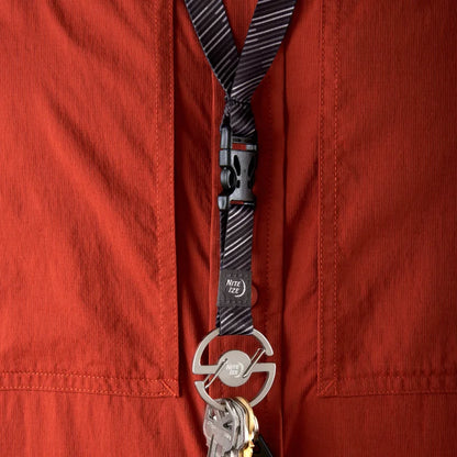MEDALLION KEY LANYARD - Stainless Steel