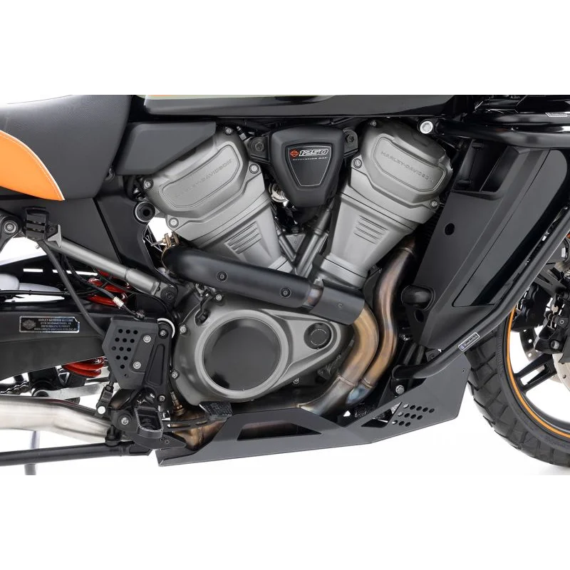 HD Pan America 1250 Protection - Manifold Heat Shield - Black