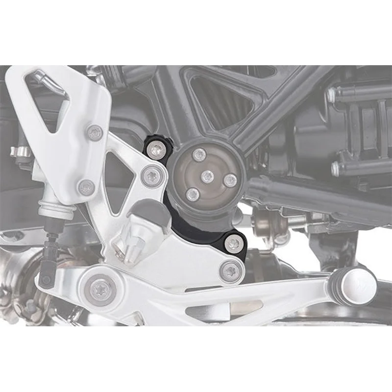 BMW R Nine T Ergonomics - Footrest Lowering Kit - Silver