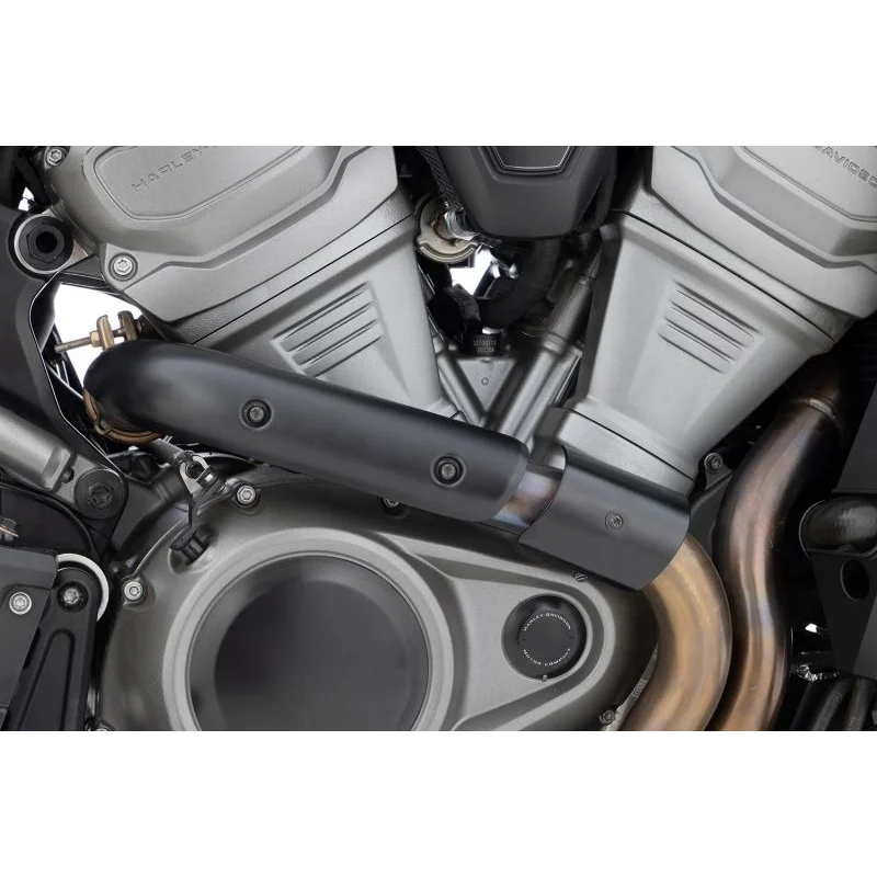 HD Pan America 1250 Protection - Manifold Heat Shield - Black