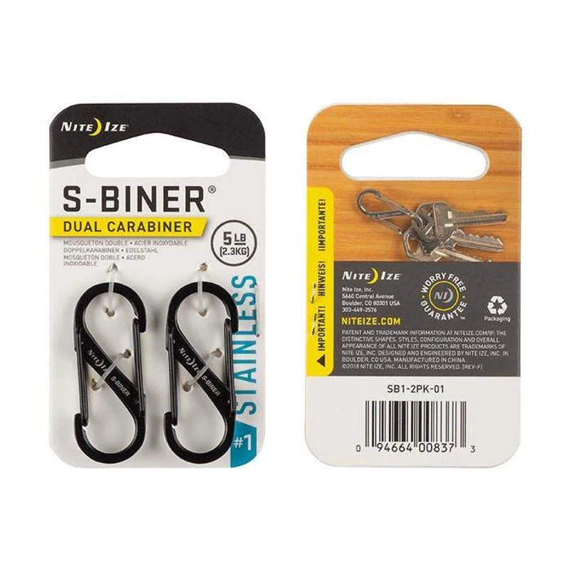 S-Biner Standard (Stainless) - 3N (COMBO SIZE #2 - #3 - #4) / Natural Steel / Stainless Steel