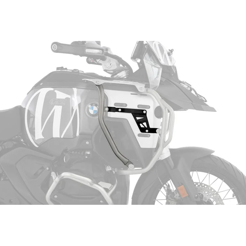 BMW R 1300 GSA Protection - Extension bracket Tank Guard (ULTIMATE) - Black-Silver
