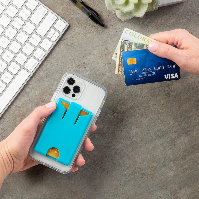 PHONE WALLET - MONEY CLIP - White
