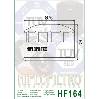 Oil Filter 164 - Hiflo