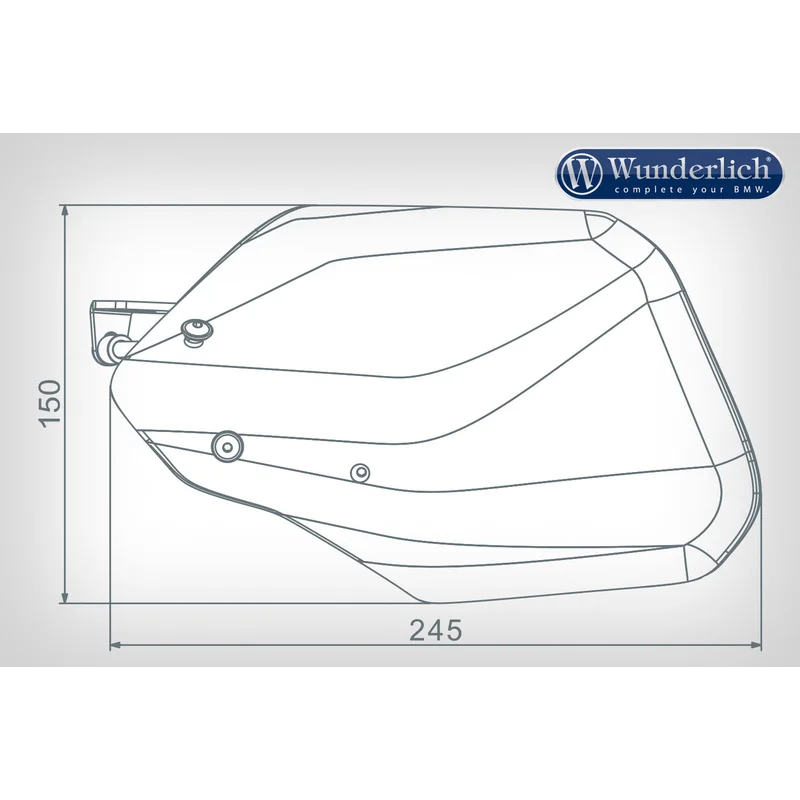 BMW G 310 GS  Protection - Hand Guards - Black
