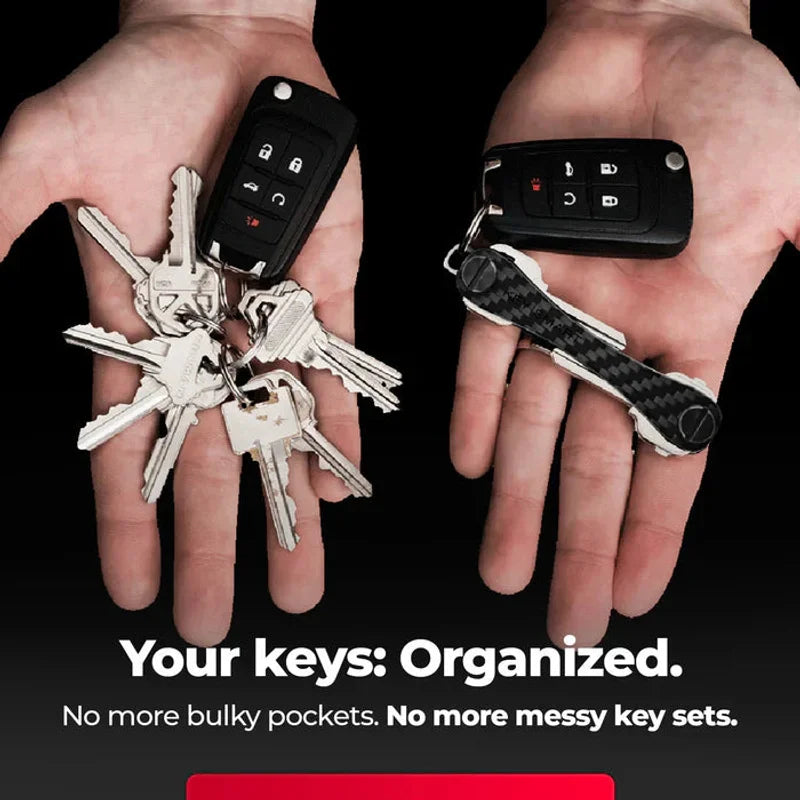 KeySmart® - Original Compact Key Organizer - Carbon Fiber 3k