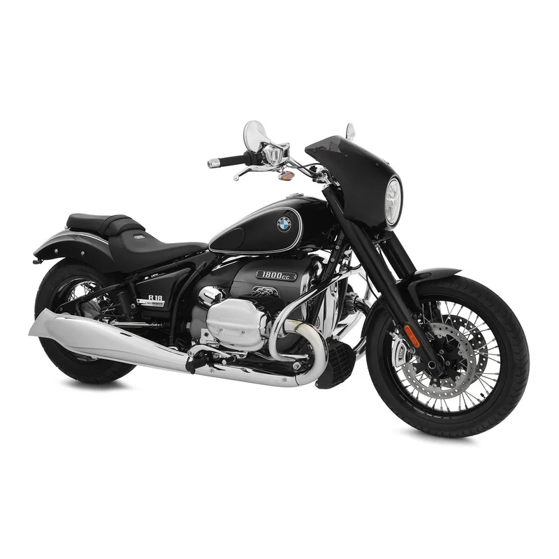 BMW R18 Styling - Cockpit Fairing (Sports) - Black / Yes ( Black / Grey / Clear)