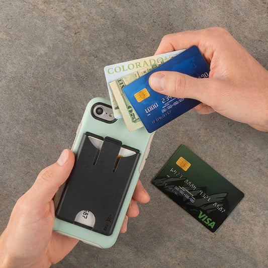 PHONE WALLET - MONEY CLIP - Black