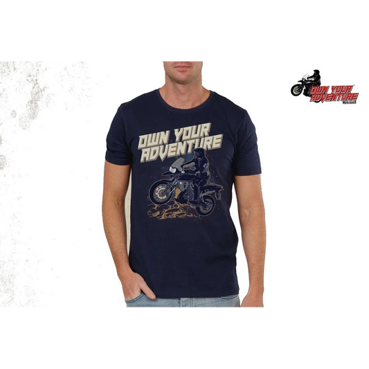 Adventure T-Shirts printed -BLUE - M (Chest 107 Cm) / Blue