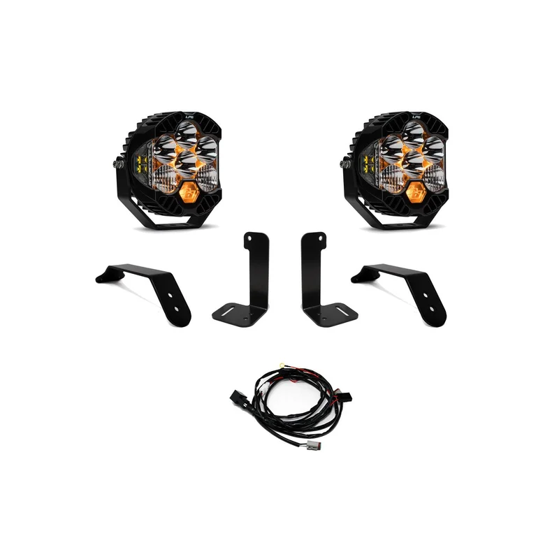 JEEP WRANGLER OE PLASTIC BUMPER LIGHT KIT - LP6 PRO - Clear / Upfitter