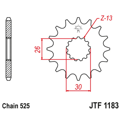 Sprockets Front (1183 - 18T) - JT ( 525 Pitch)