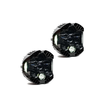 DOT LP6 LED HEADLIGHT REPLACEMENT PAIR - UNIVERSAL - Amber