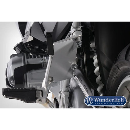 BMW R Series GS Protection - Passenger Seat Recess Cover - Silver
