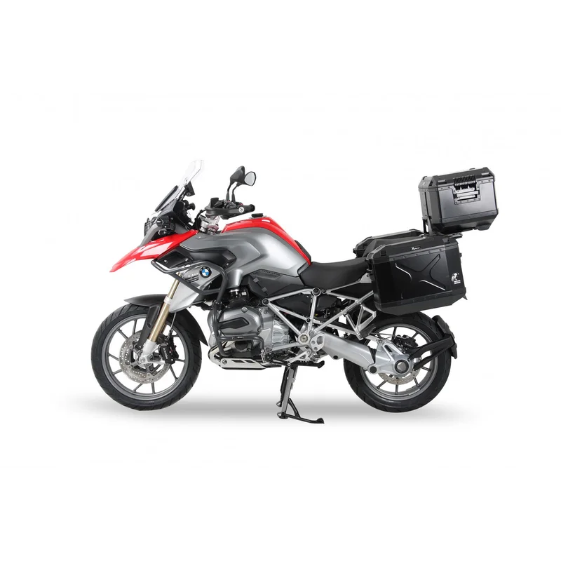 BMW R Series GS Carrier Sidecases - Hepco Becker - Black / Quick Release (Lock It)