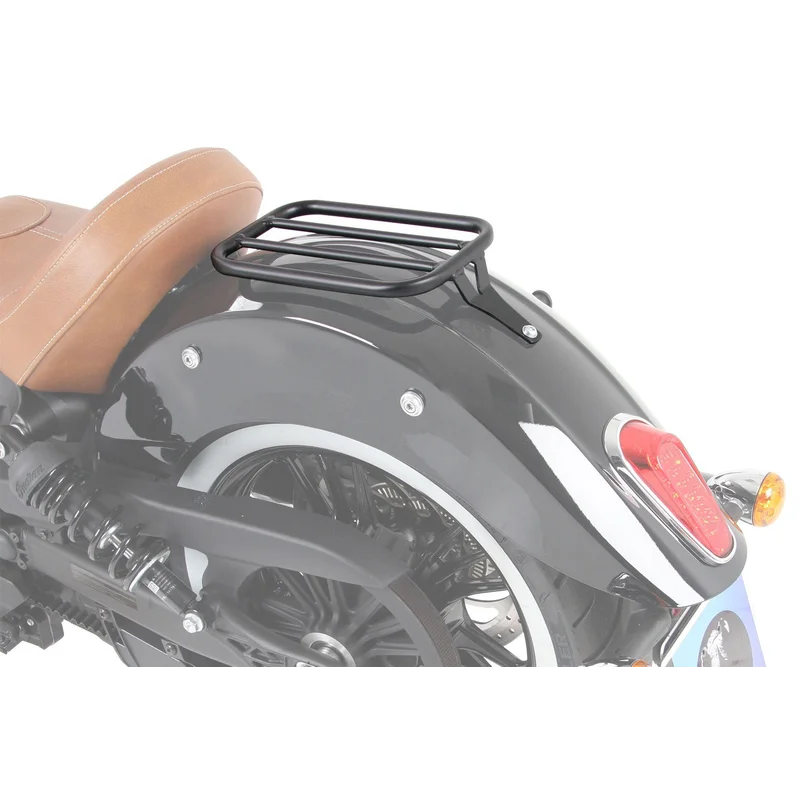 India Scout Rear Rack- Solo Rack without Backrest - Black
