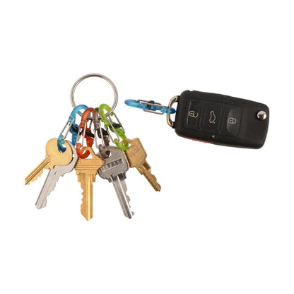 KEYRING LOCKER WITH S-BINER (PLASTIC) - Stainless Steel