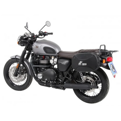 Triumph Bonneville T100 Sidecases Carrier - C-Bow - Black