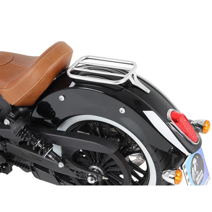 India Scout Rear Rack- Solo Rack without Backrest - Black