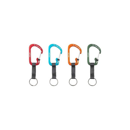 Carabiner Keyring with Slide lock (Alu) - Blue