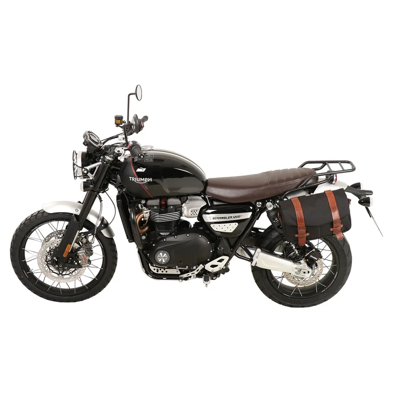 Triumph Scrambler 1200 XE  / XC Carrier - Sidecases 'C-Bow' (Left Side, Black) - 1200 XC